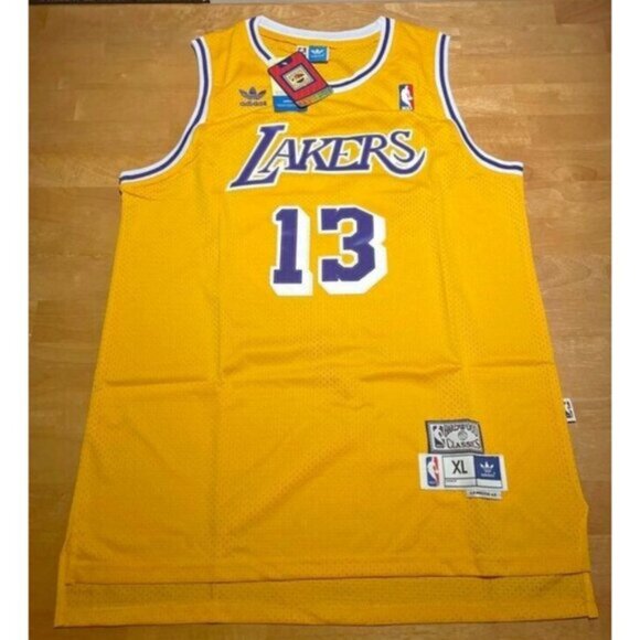 NBA Los Angeles Lakers Wilt Chamberlain #13 Jersey XL Hardwood Classics - Picture 1 of 2